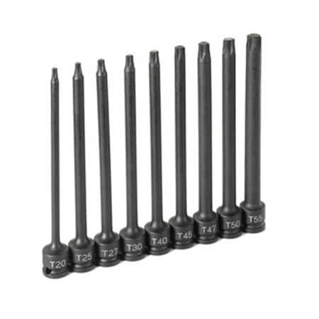 Cool Kitchen 38 in. Drive 9 Piece 6 in. Length Internal Star Set CO3482651